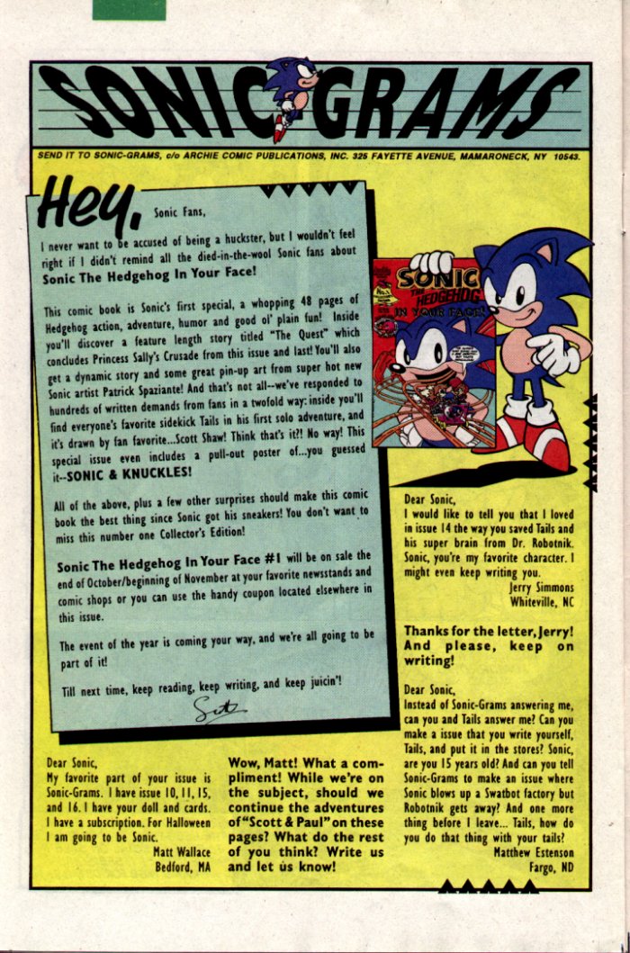 Sonic - Archie Adventure Series January 1995 Page 23